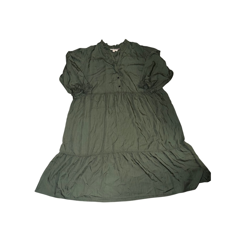 958. Nurture Women's Green Long Sleeve Dress Size 3X Casual Elegant Style Outfit